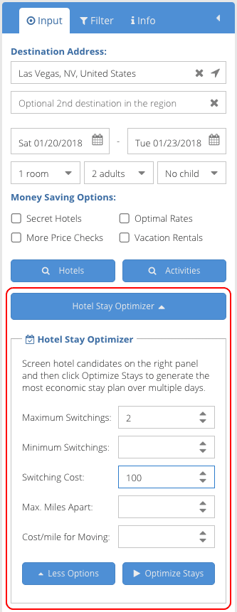 Hotel Saving Optimization